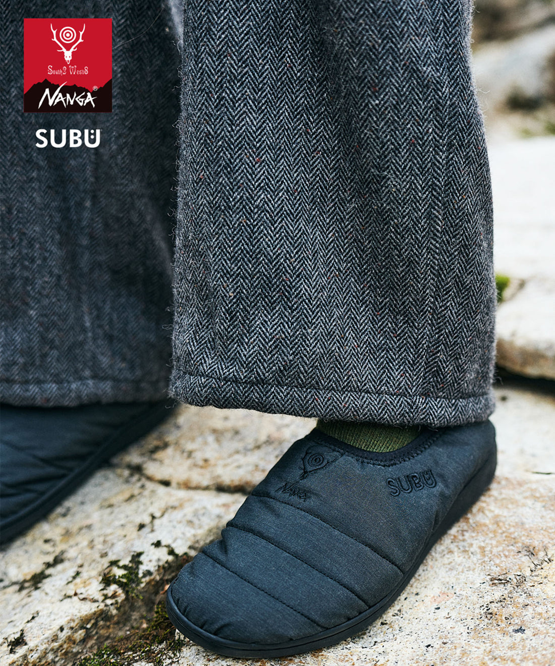 South2 West8 x NANGA x SUBU パッカブル シューズ