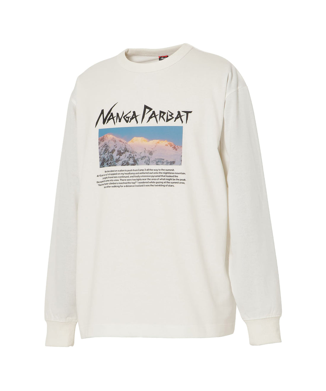 石川直樹 ナンガ パルバット グレイシア ロングスリーブTシャツ
