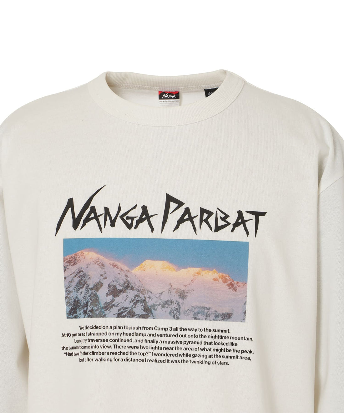 石川直樹 ナンガ パルバット グレイシア ロングスリーブTシャツ