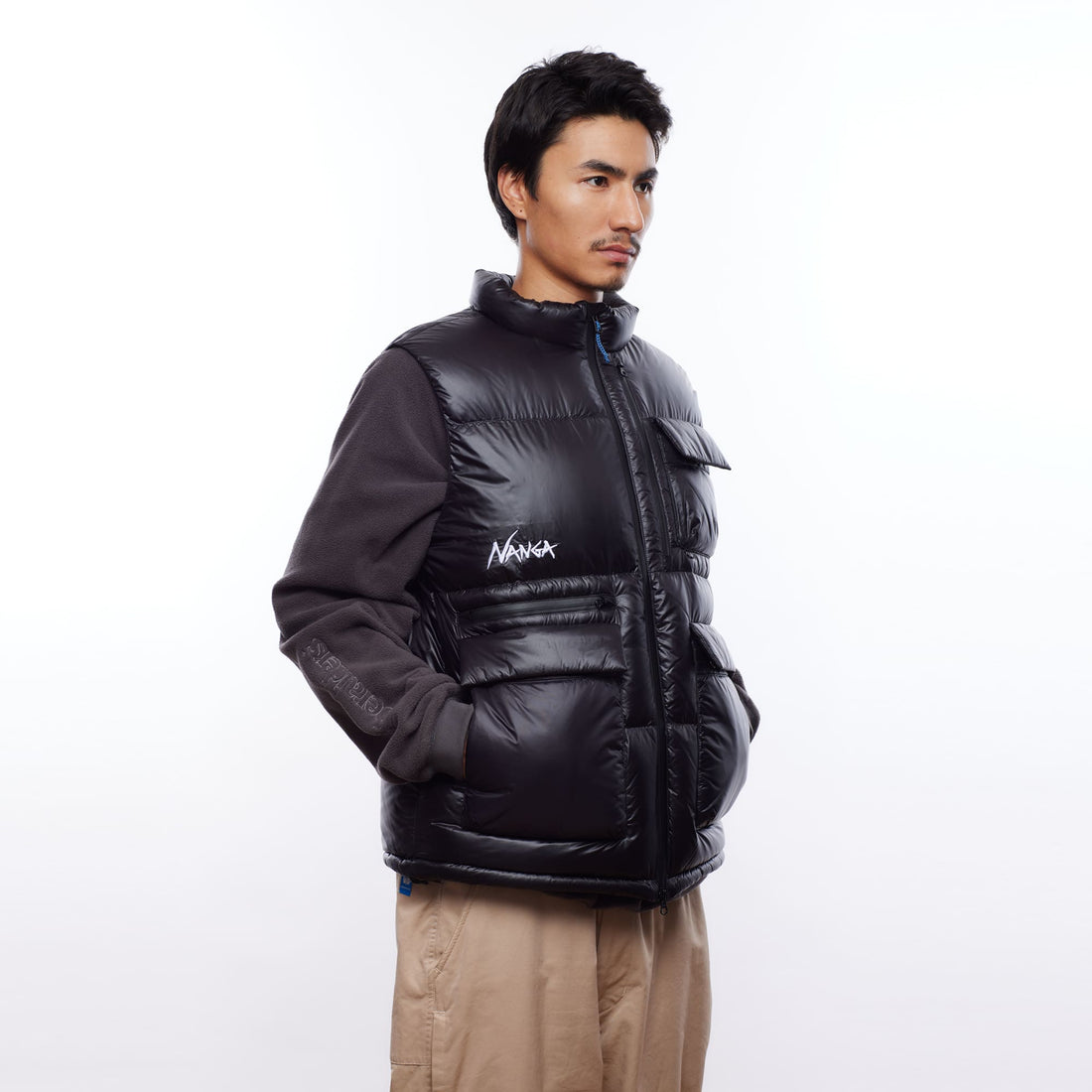 NANGA×LIBERAIDERS リップストップ ナイロン ダウンベスト