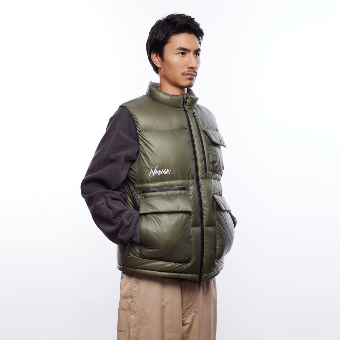 NANGA×LIBERAIDERS リップストップ ナイロン ダウンベスト