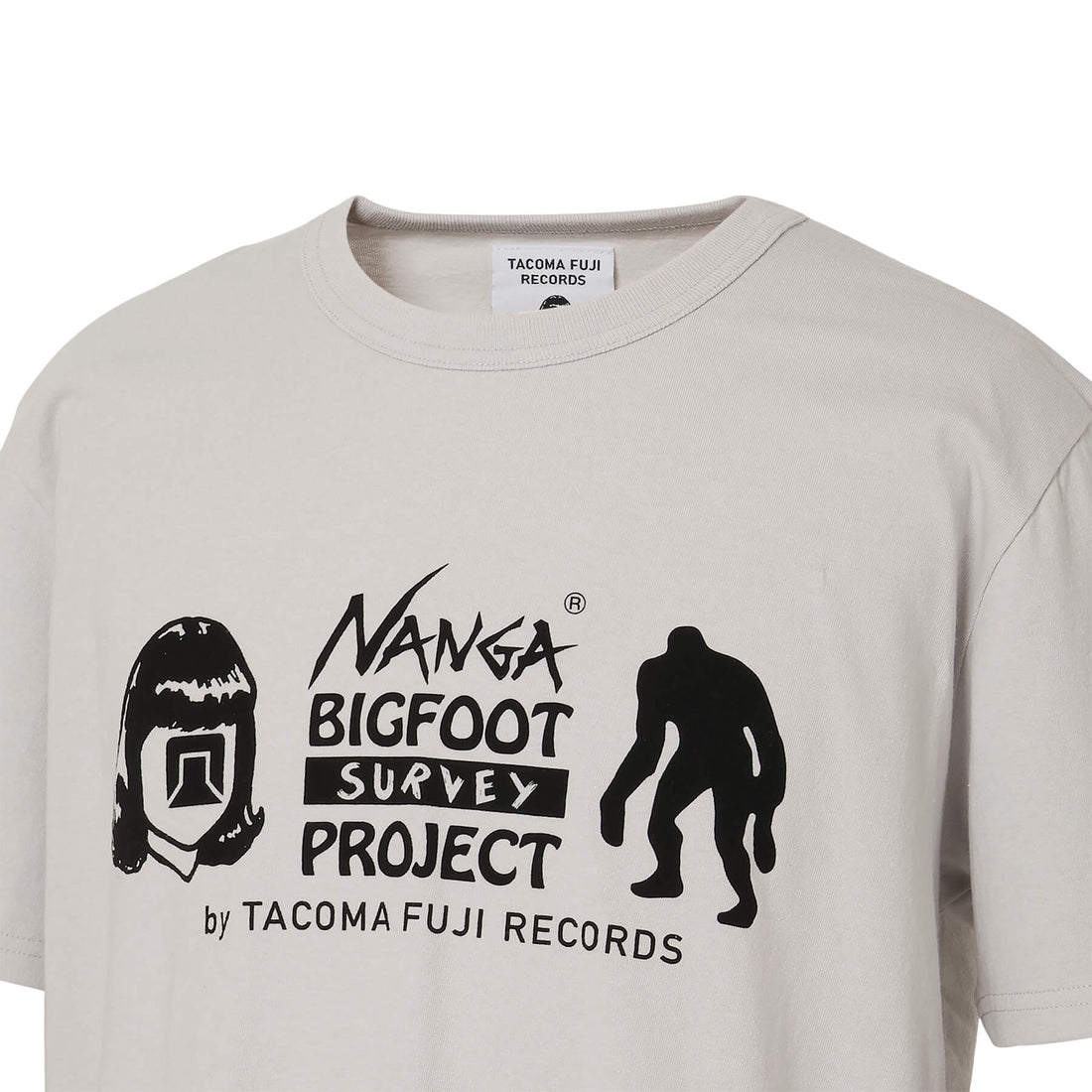 NANGA×TACOMA FUJI RECORDS ビッグフットサーベイプロジェクト ロゴTシャツ