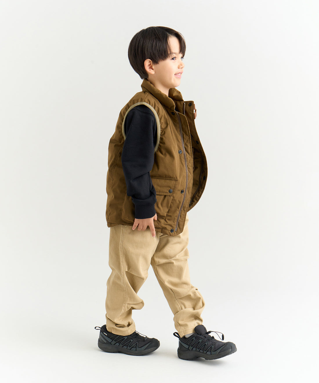 着用モデル:キッズ 116cm / 着用サイズ:120