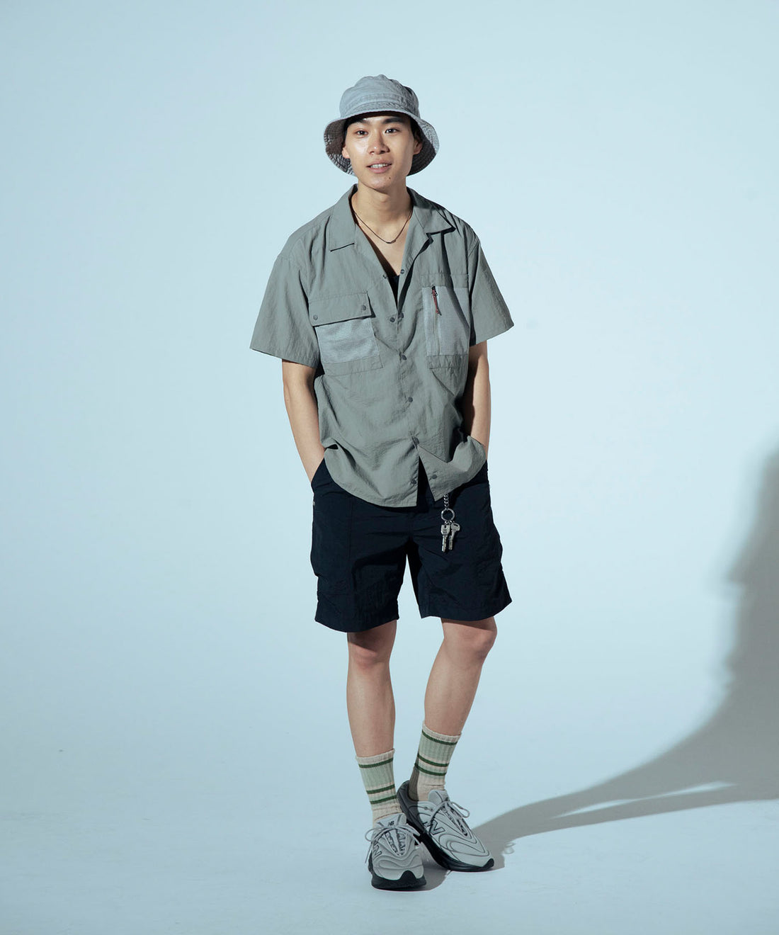 着用モデル：メンズ 180cm ／ 着用サイズ：L