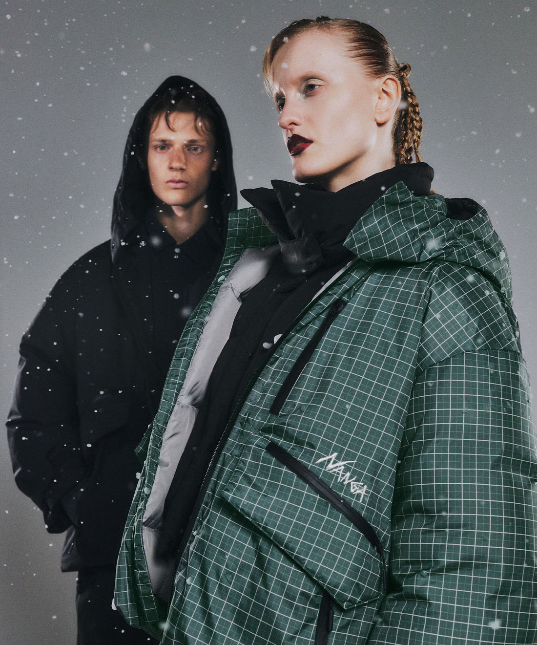 NANGA × Ameri POCKET CHECK ダウンコート