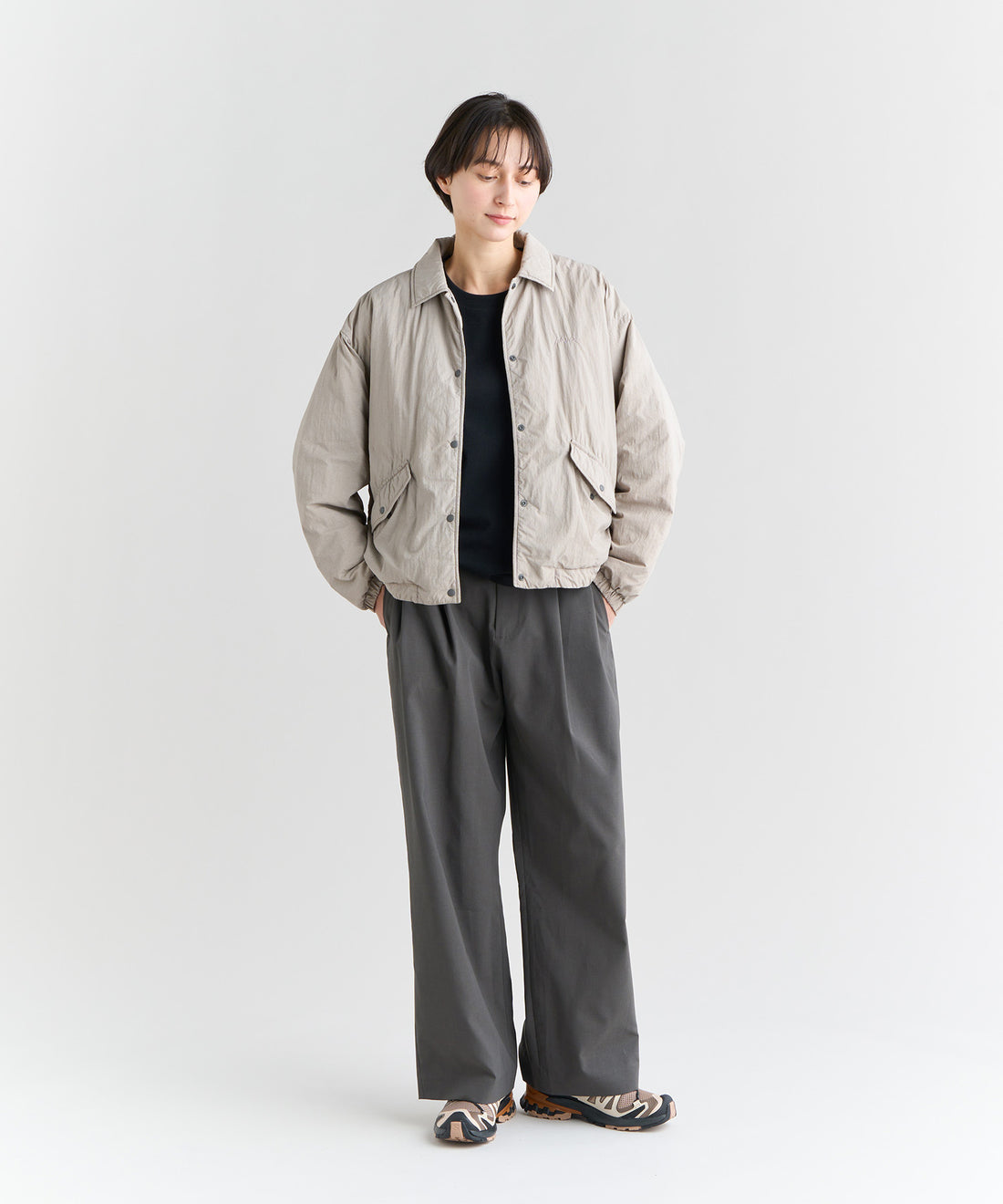 着用モデル：ウィメンズ 168cm ／ 着用サイズ：WM