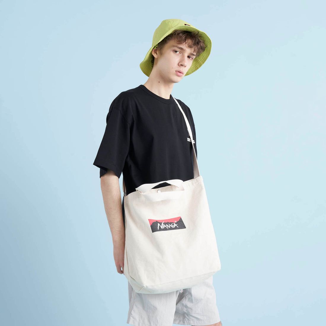 NANGA LOGO CANVAS TOTE 2WAY BAG