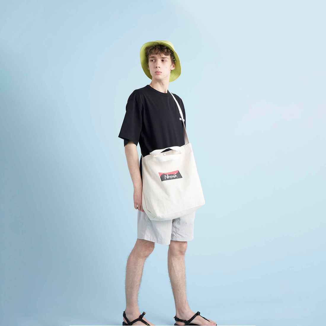 NANGA LOGO CANVAS TOTE 2WAY BAG