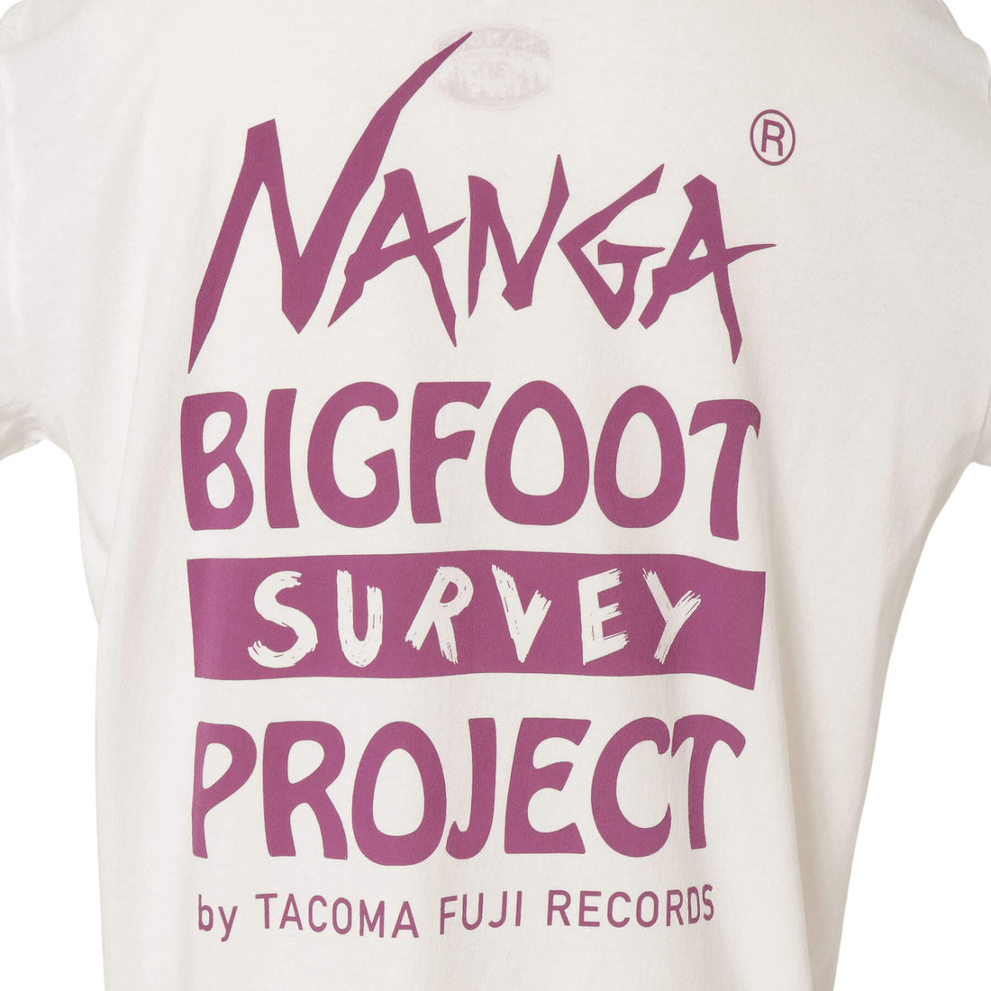 NANGA×TACOMA FUJI RECORDS BIGFOOT SURVEY PROJECT LOGO L/S TEE(UNISEX)