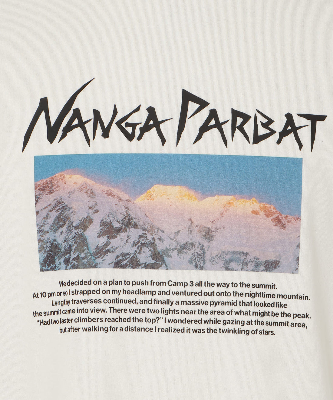 NAOKI ISHIKAWA NANGA PARBAT GRACIER L/S TEE(UNISEX)