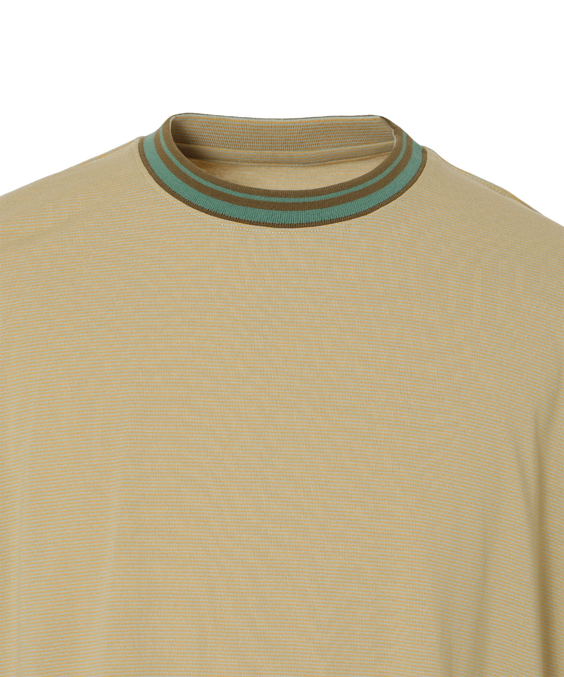 リンガーカラー ボーダーTシャツ