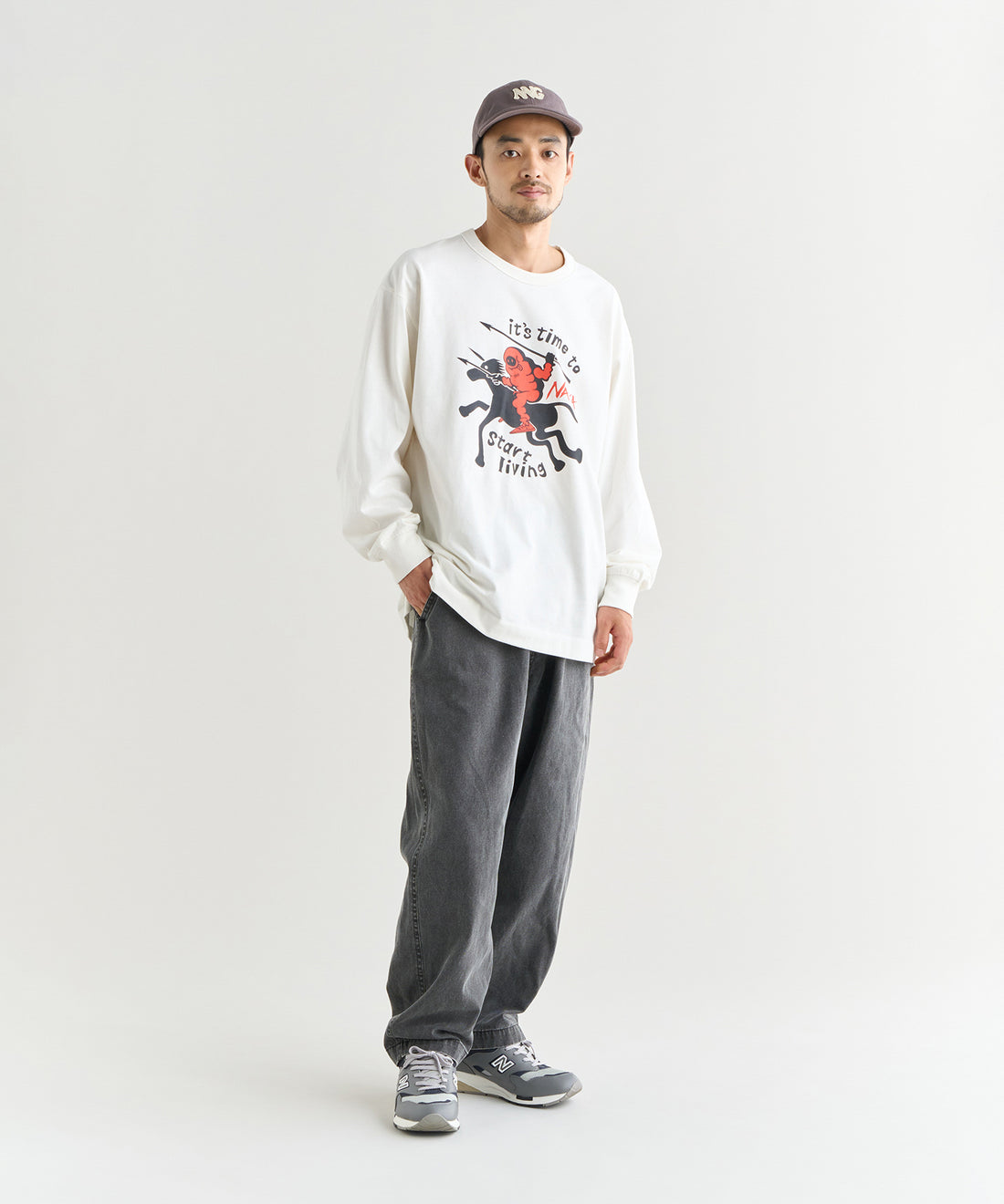 着用モデル：メンズ 180cm ／ 着用サイズ：L