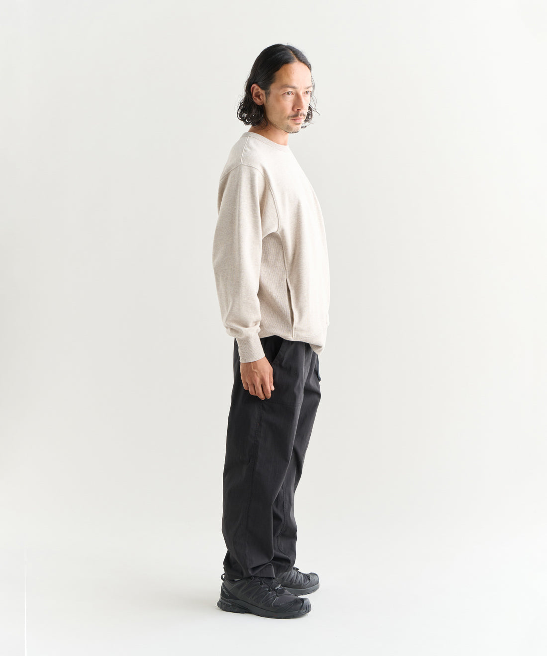 エコハイブリッド ミニボックスロゴ エンブロイダリー スウェットシャツ