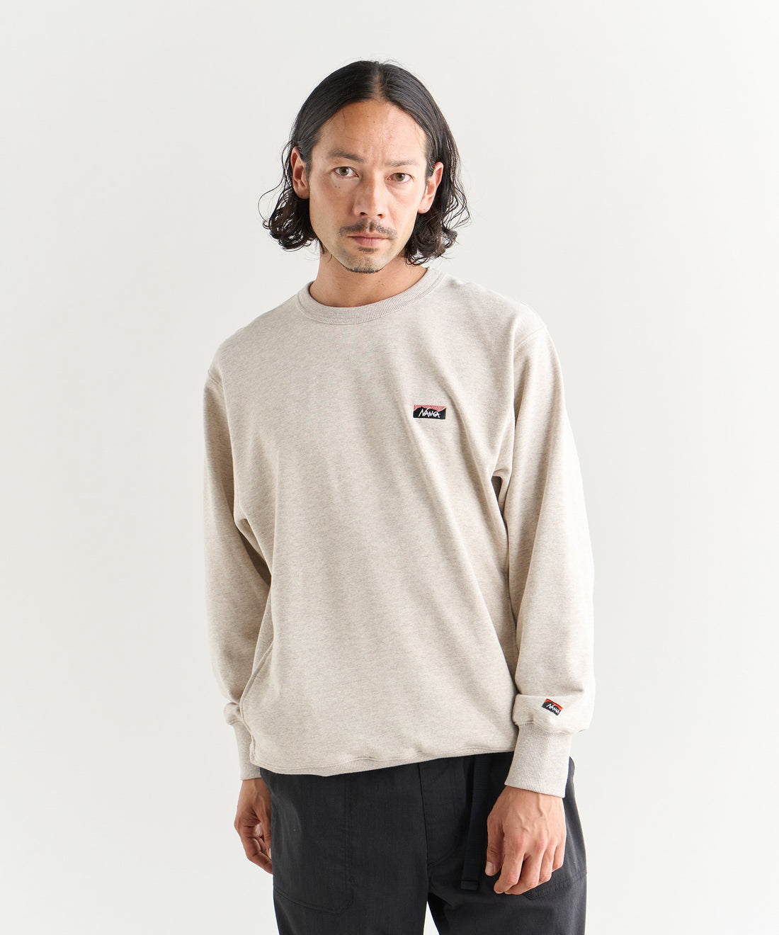 エコハイブリッド ミニボックスロゴ エンブロイダリー スウェットシャツ