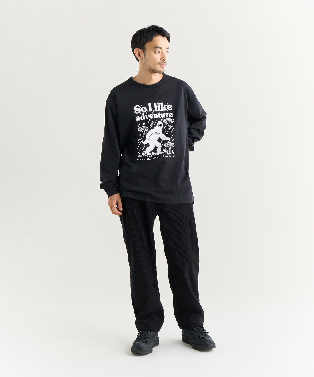 着用モデル：メンズ 180cm ／ 着用サイズ：L