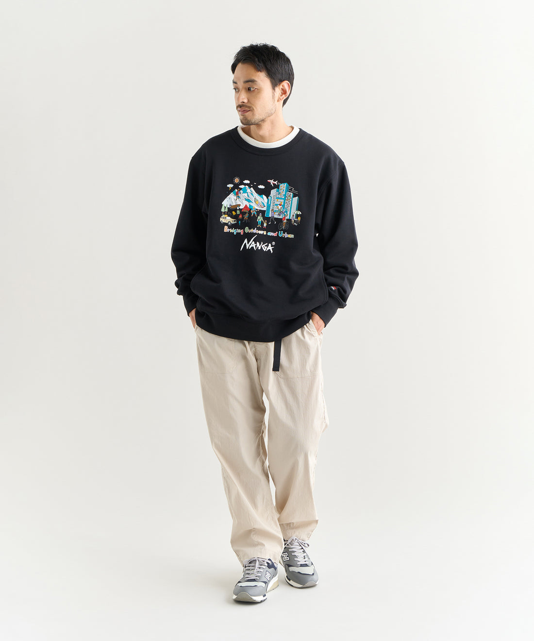 着用モデル：メンズ 180cm ／ 着用サイズ：L