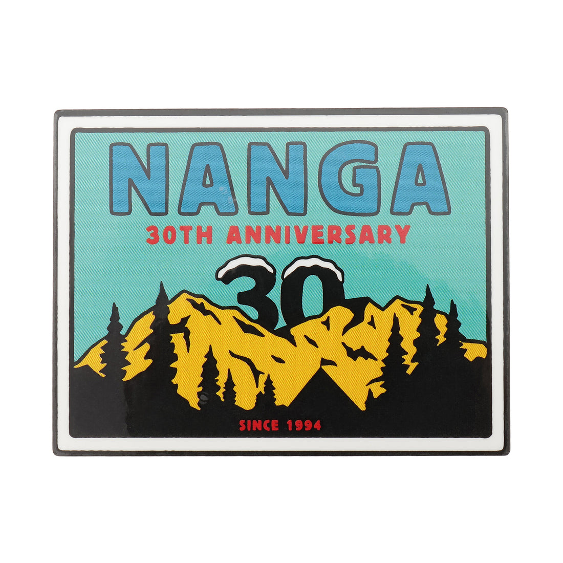 NANGA 30TH ANNIVERSARY STICKER SQUARE