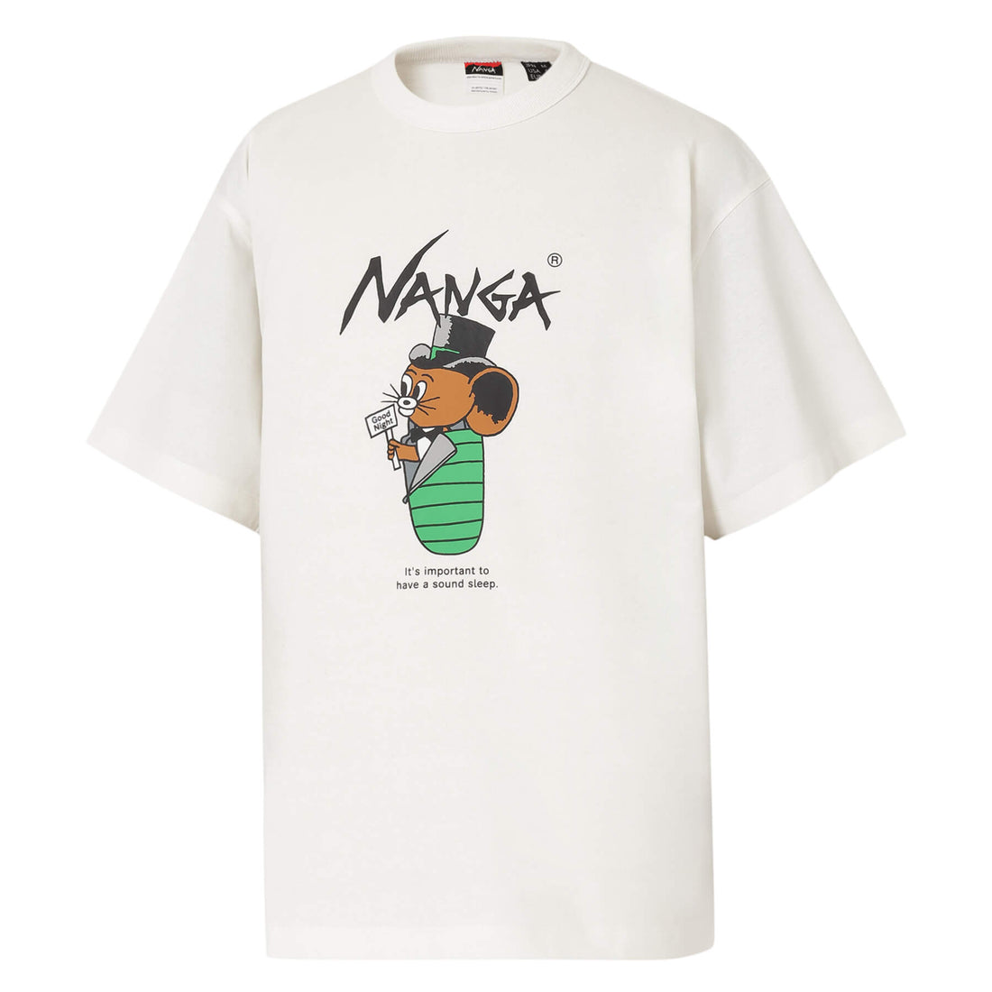 NANGA×Jerry Ukai ECO HYBRID Sleeping Jerry Marquez TEE