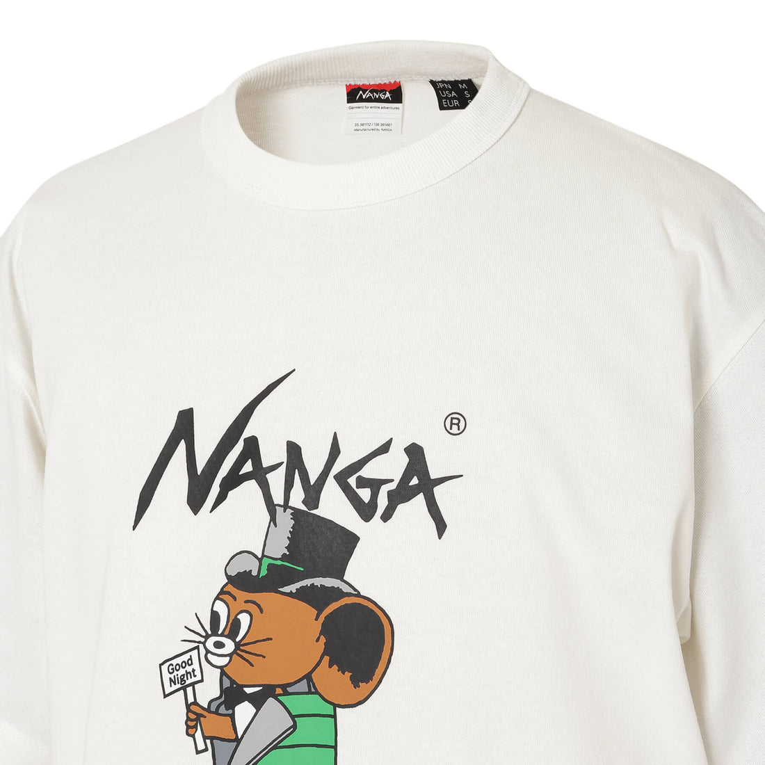 NANGA×Jerry Ukai ECO HYBRID Sleeping Jerry Marquez TEE