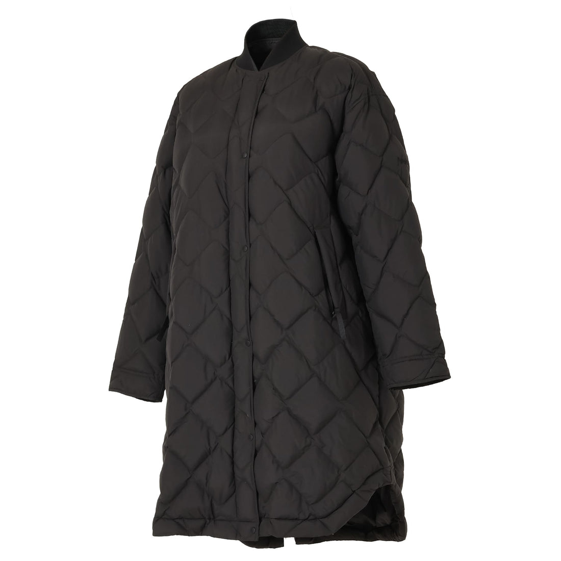 RIB COLLAR QUILTED DOWN COAT W(WOMEN)