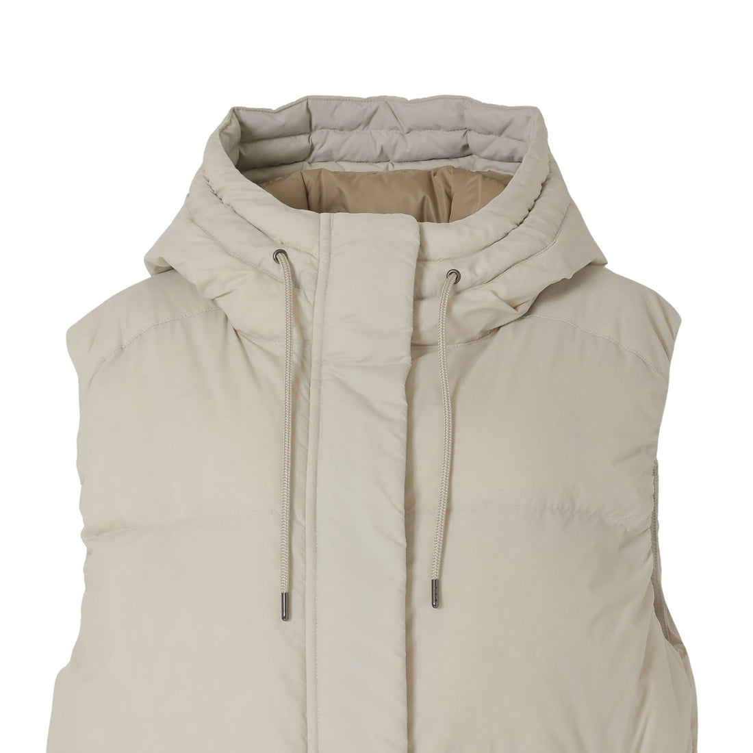 LONG DOWN VEST PARKA W(WOMEN)