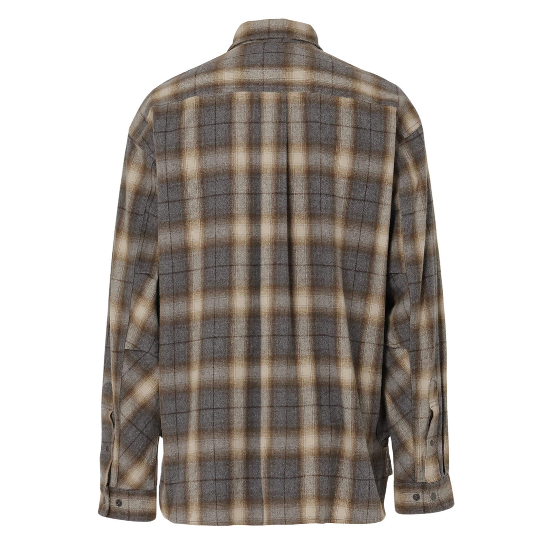 FADE PLAID CAMP SHIRT(MEN)