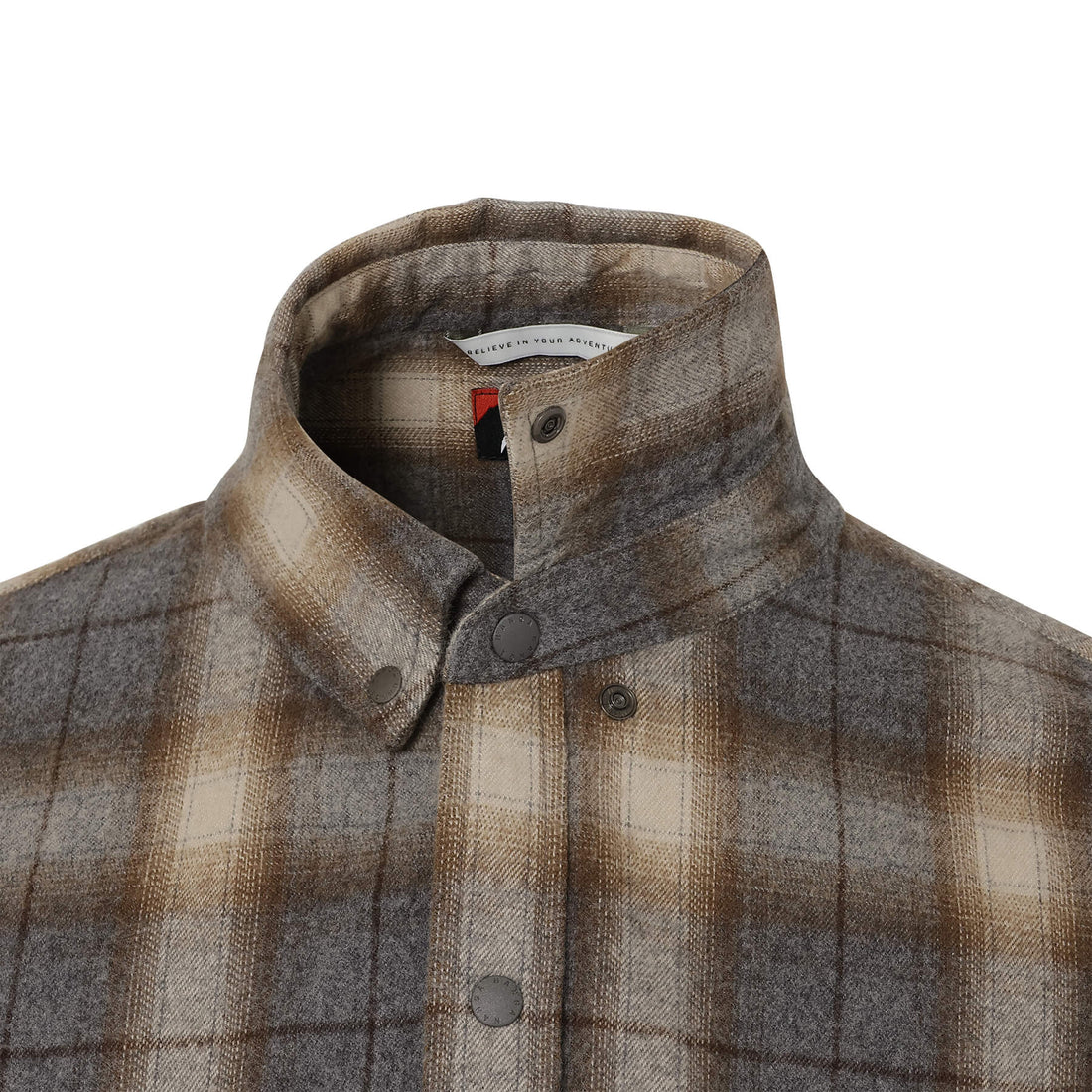 FADE PLAID CAMP SHIRT(MEN)