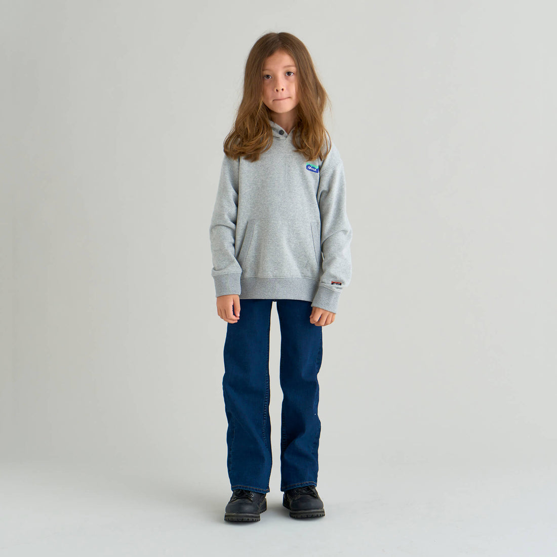 ECO HYBRID MINI BOX LOGO KIDS SWEAT HOODIE(KIDS)