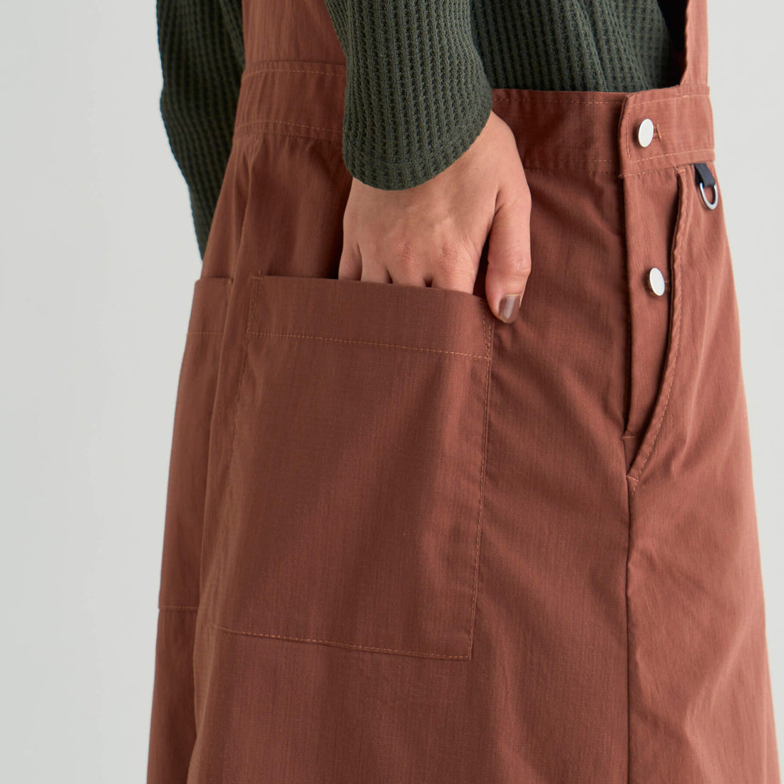 HINOC RIPSTOP FIELD OVERALLS SKIRT W(WOMEN)