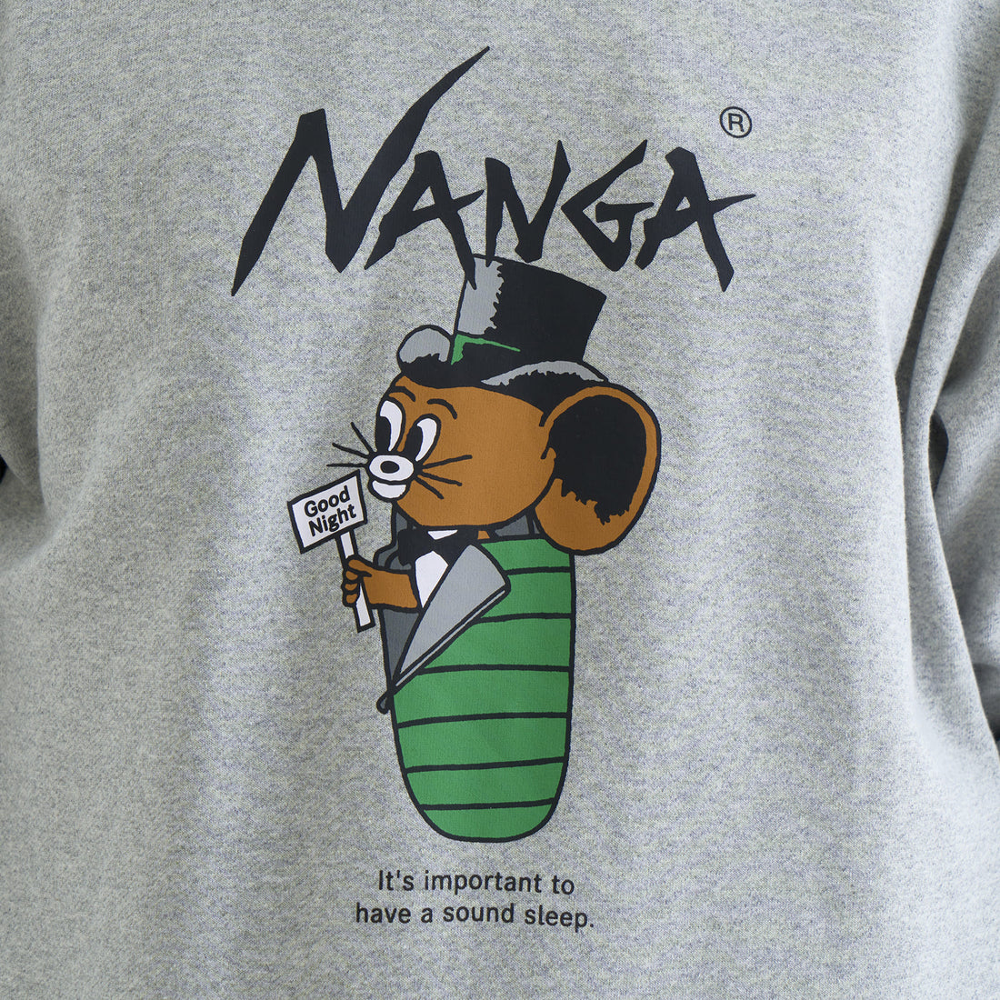 NANGA×Jerry Ukai ECO HYBRID Sleeping Jerry Marquez HOODIE(UNISEX)