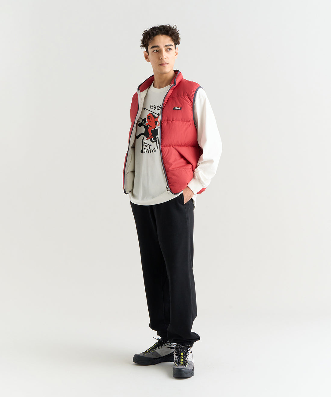 着用モデル：メンズ 183cm ／ 着用サイズ：L