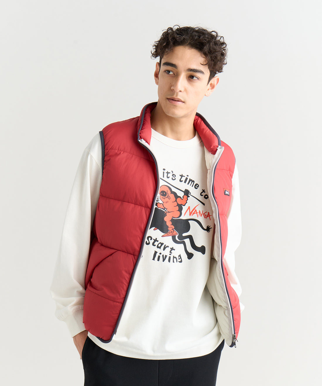 着用モデル：メンズ 183cm ／ 着用サイズ：L