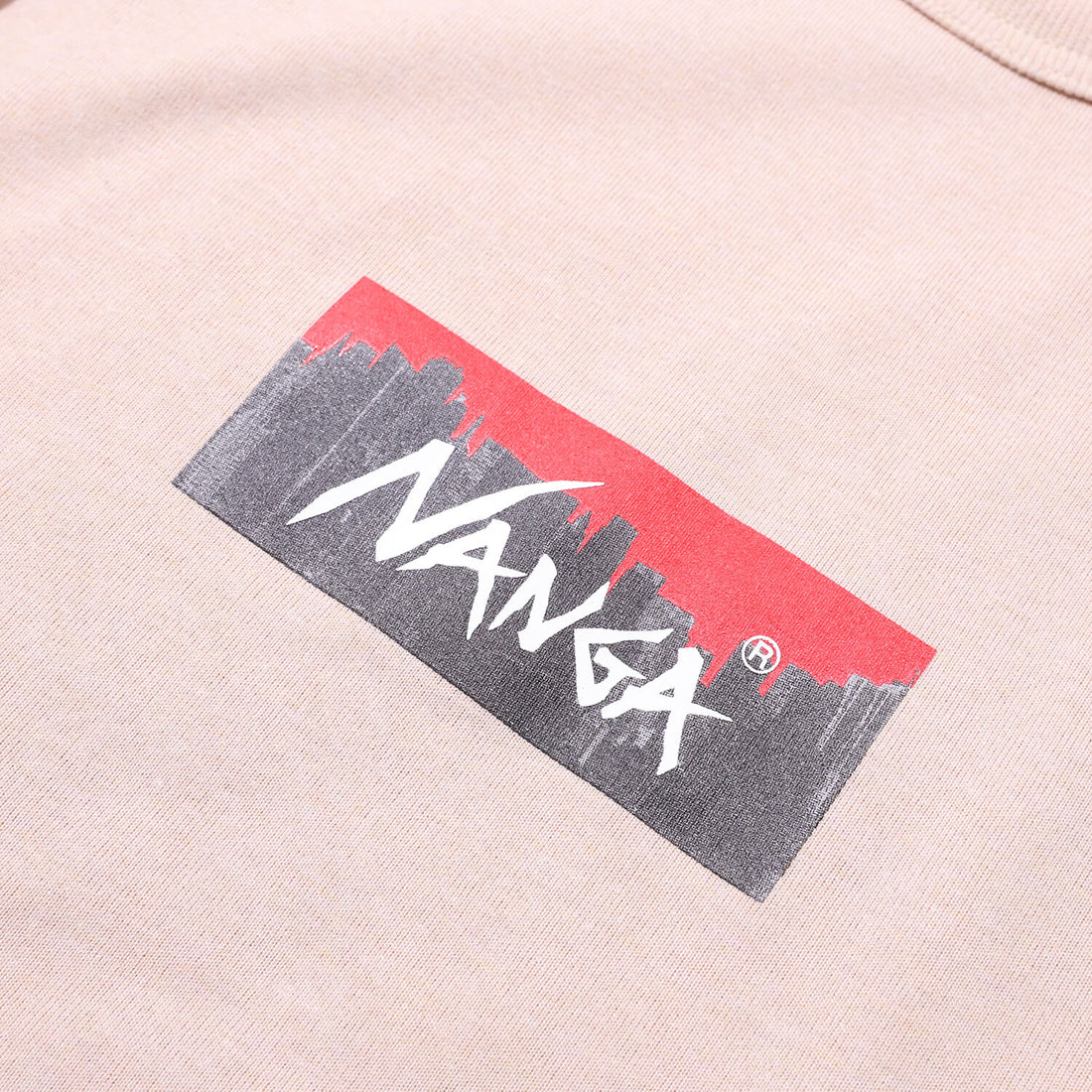 NANGA NY BOX LOGO L/S TEE