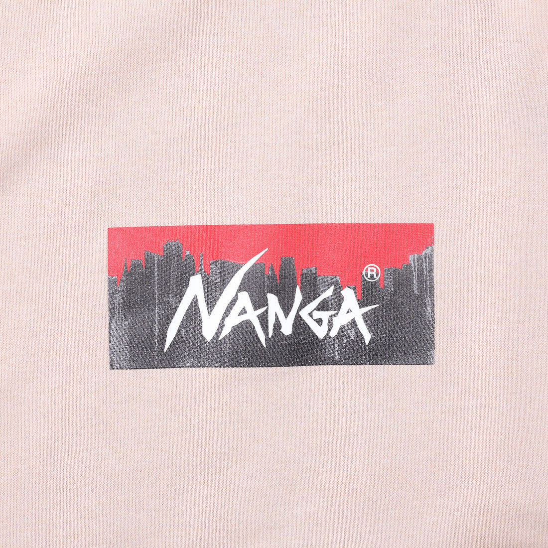 NANGA NY BOX LOGO L/S TEE