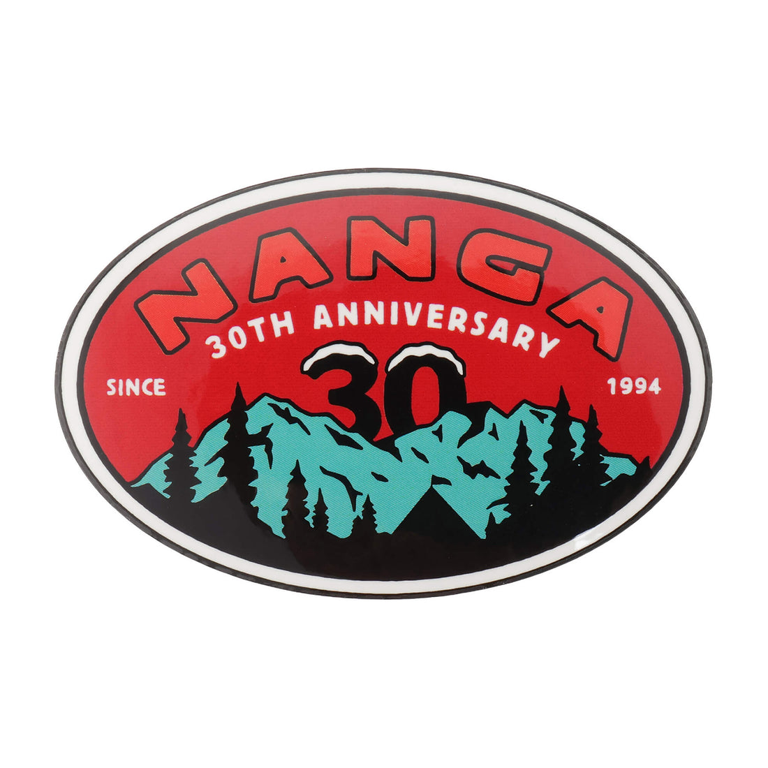 NANGA 30TH ANNIVERSARY STICKER OVAL