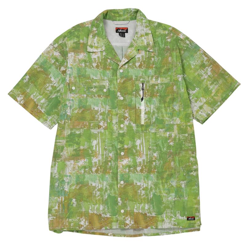 【直営店限定】NYLON TUSSER FOREST PATTERN SHIRTS