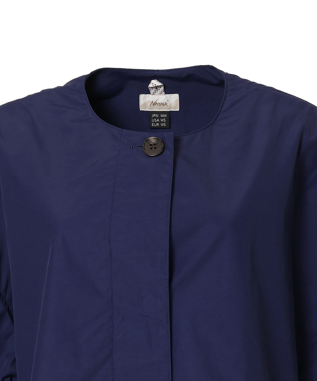 ナイロンコットンポプリン ノーカラーコート（ウィメンズ）