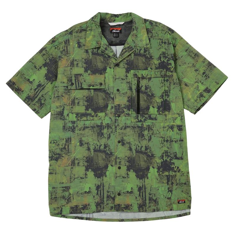 【直営店限定】NYLON TUSSER FOREST PATTERN SHIRTS