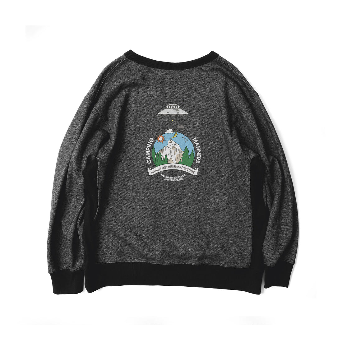 ECO HYBRID CAMPING MANNERS MT.WEATHER SWEATSHIRT(UNISEX)