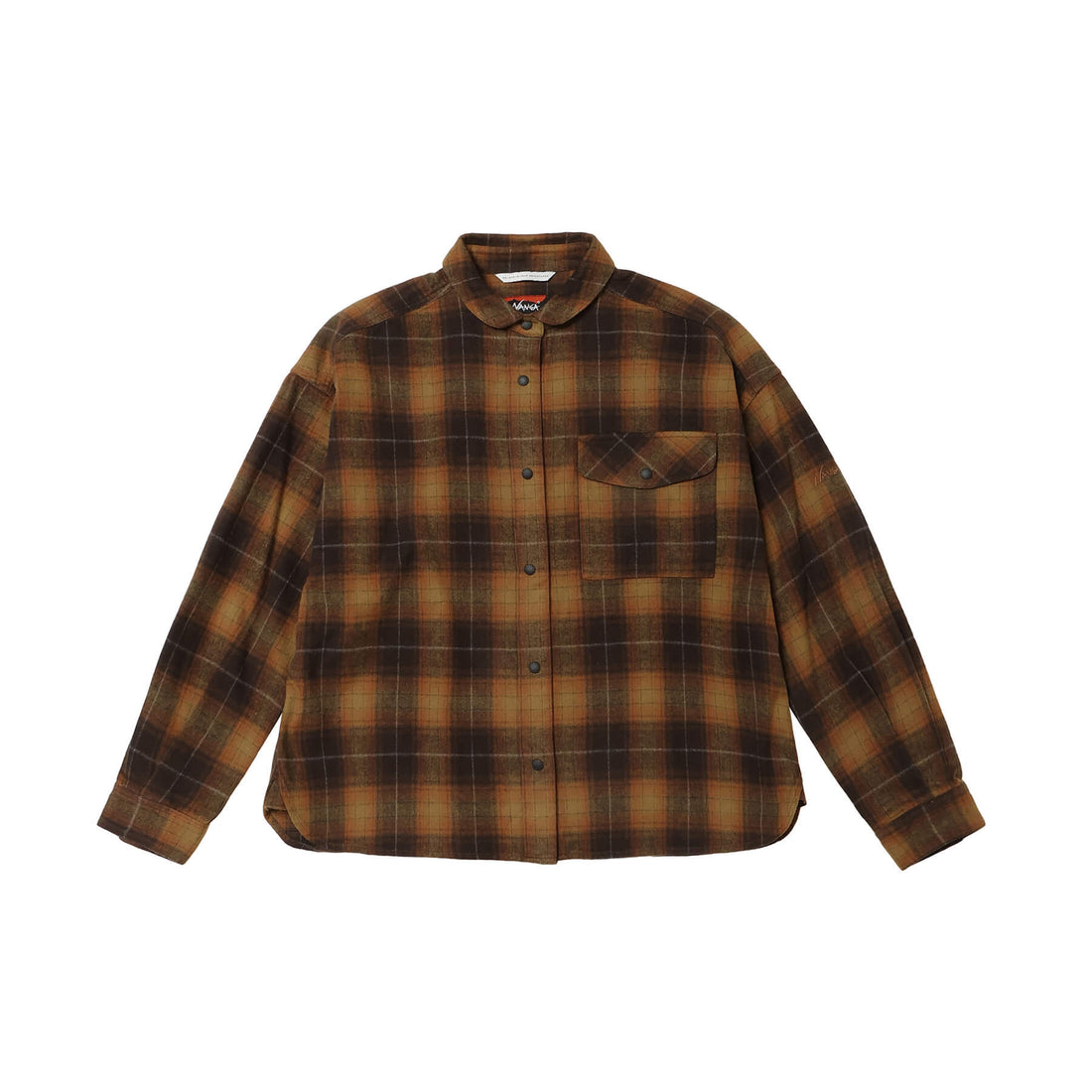 FADE PLAID CAMP SHIRT W(WOMEN)