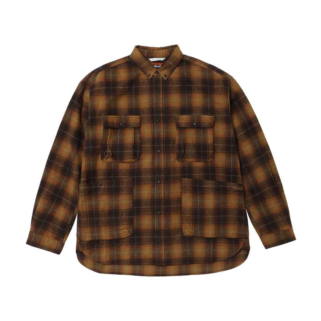 FADE PLAID CAMP SHIRT(MEN)