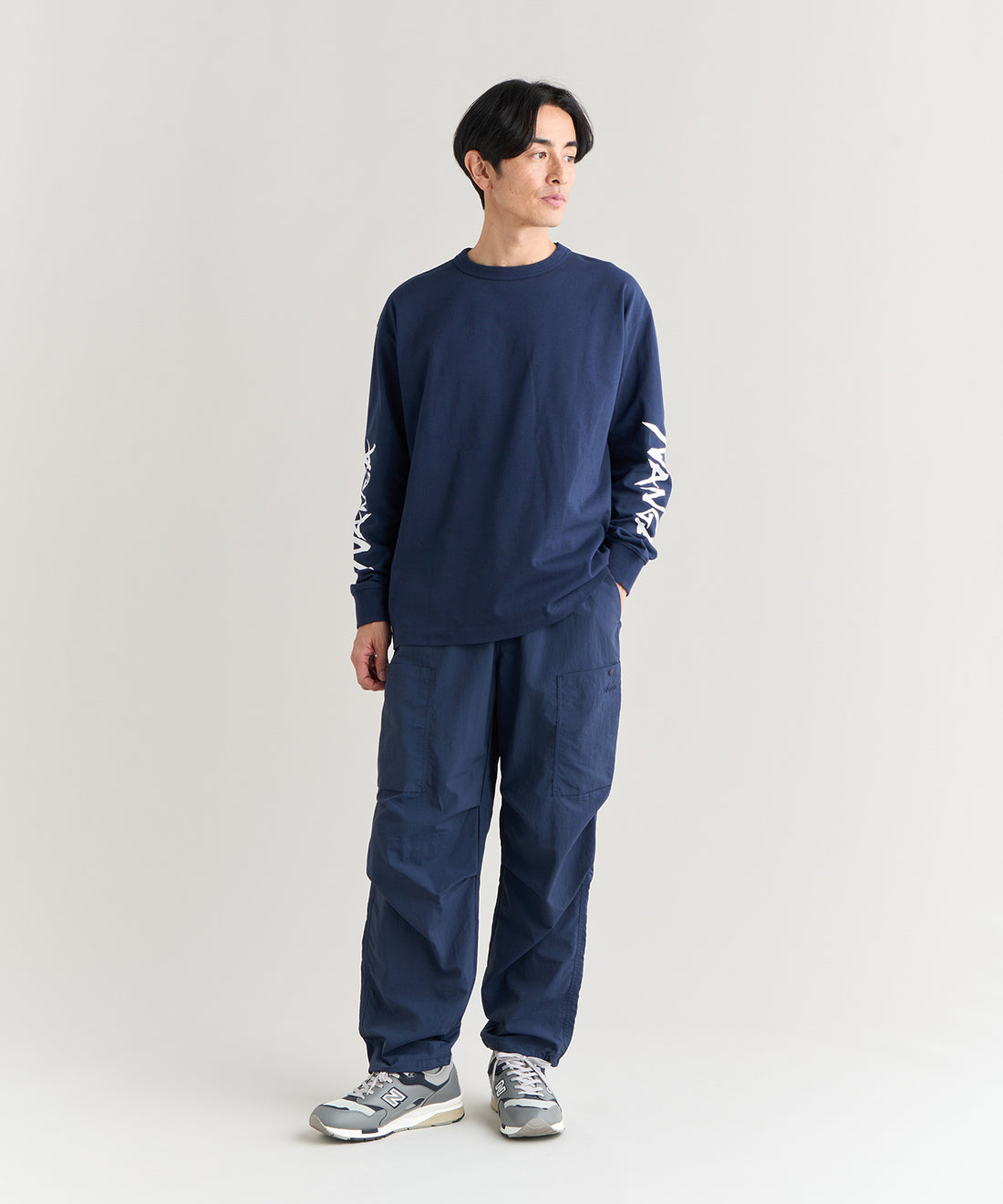 エコハイブリッド スリーブ ロゴ ロングスリーブTシャツ