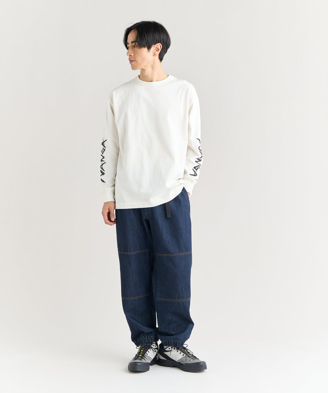 エコハイブリッド スリーブ ロゴ ロングスリーブTシャツ