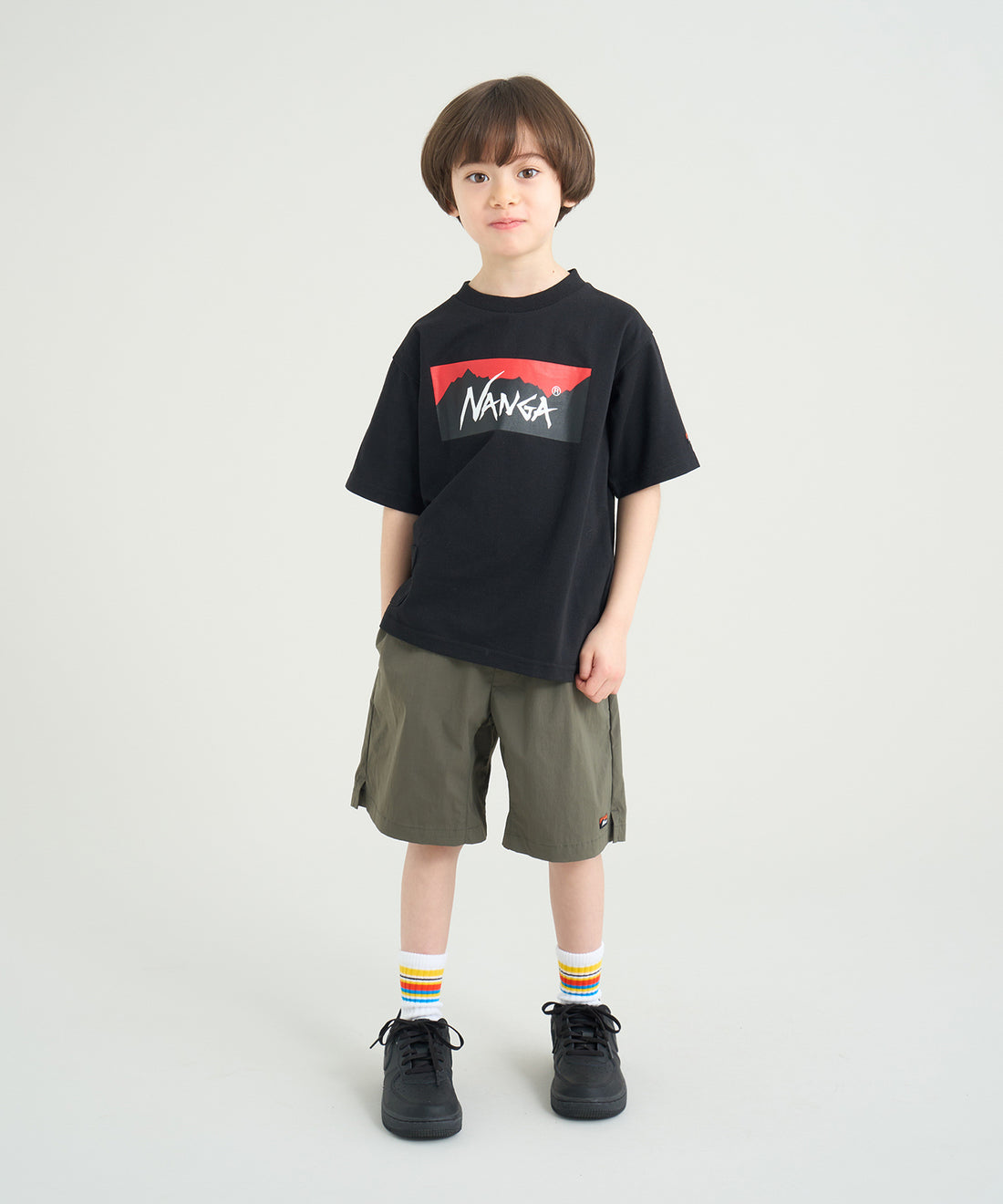 エコハイブリッド ボックスロゴ キッズTシャツ