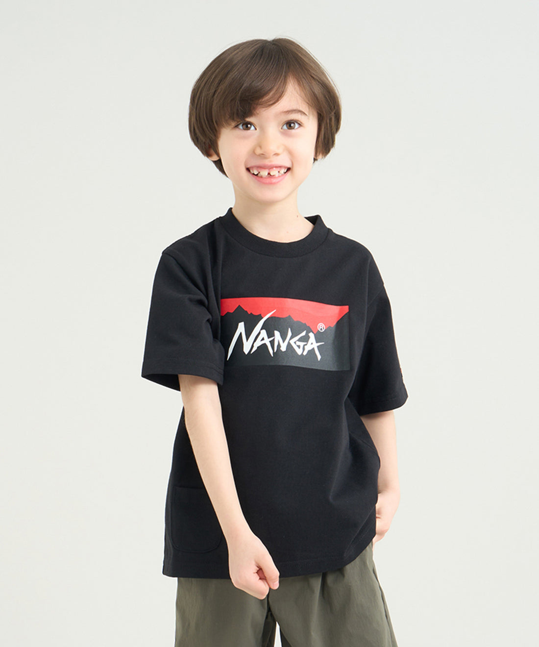 エコハイブリッド ボックスロゴ キッズTシャツ