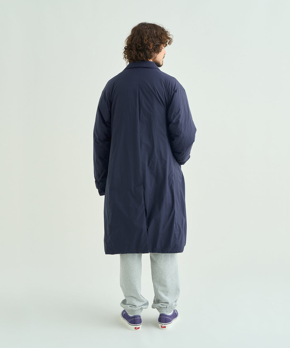 ダウン バルカラーコート
