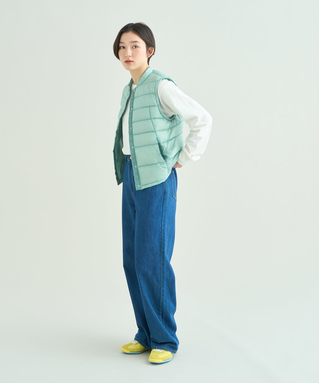 着用モデル：ウィメンズ 168cm ／ 着用サイズ：WM