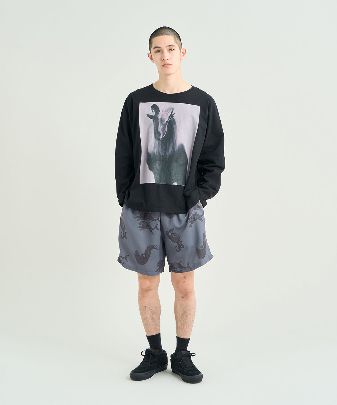 着用モデル：メンズ 180cm ／ 着用サイズ：L