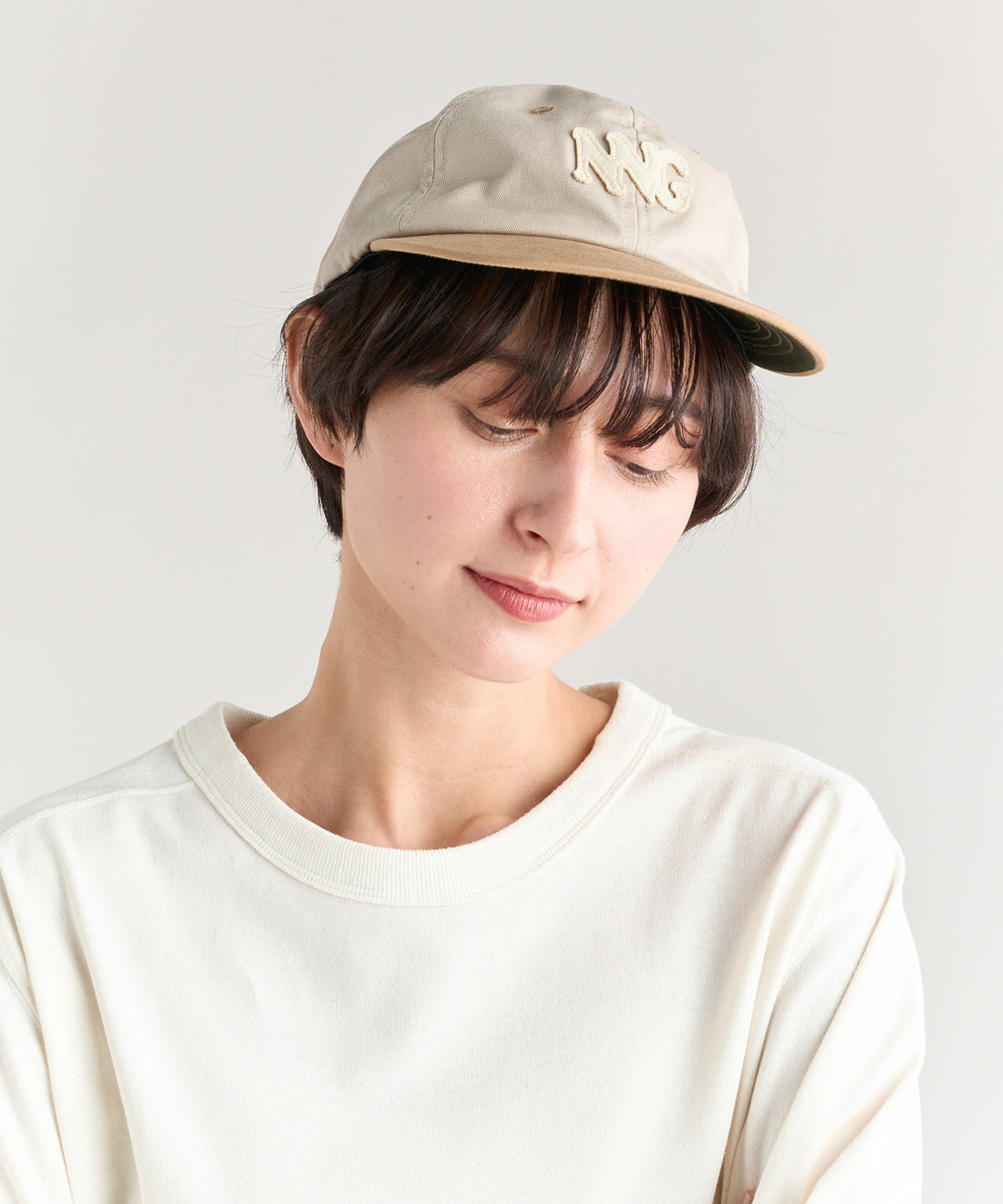 コットンツイル バイカラー キャップ