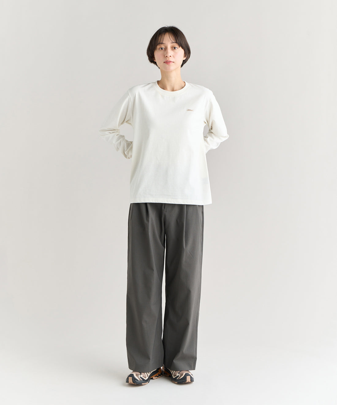着用モデル：ウィメンズ 168cm ／ 着用サイズ：WM